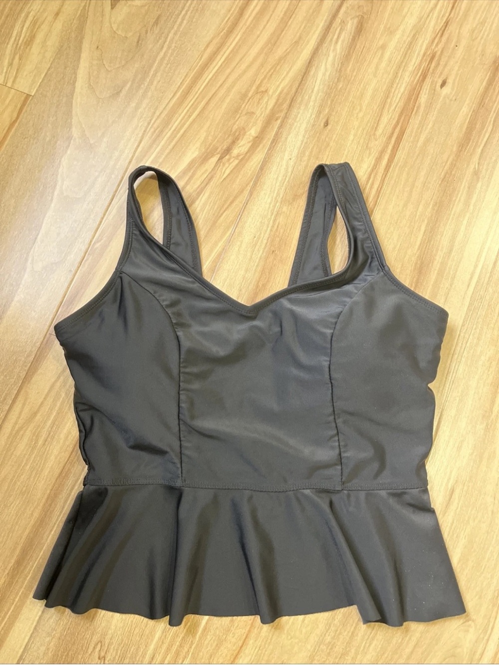 Women’s Black Peplum Tankini Swim Wear